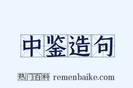 中鉴造句是什么意思的图片
